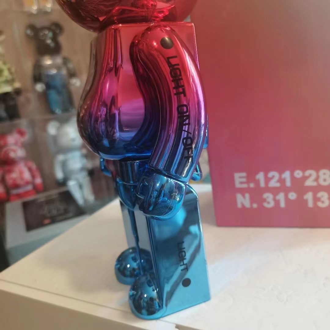 卡西欧积木熊暴力熊bearbrick 400%上海之夜 玩具公仔潮流摆件 - 图1