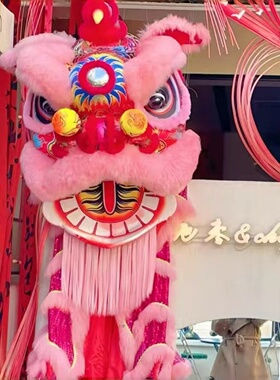 元旦装饰中国风布置狮头挂件