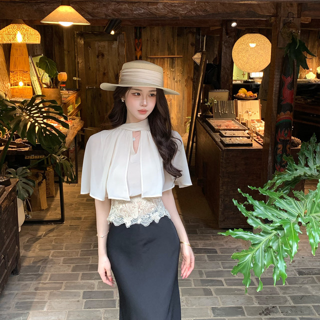 ເທິງສຸດ chiffon ສັ້ນ Li ຂອງ Muzi Li