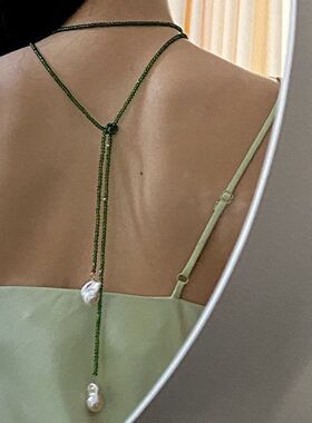 多种小众复古兰花缠绕式佩戴汉服国风锁骨项链毛衣配饰超仙