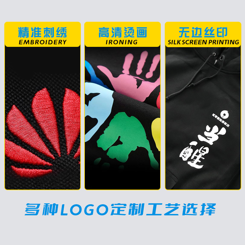 工作服定制T恤polo衫纯棉印logo图案刺绣夏季短袖工衣定做透气 - 图1