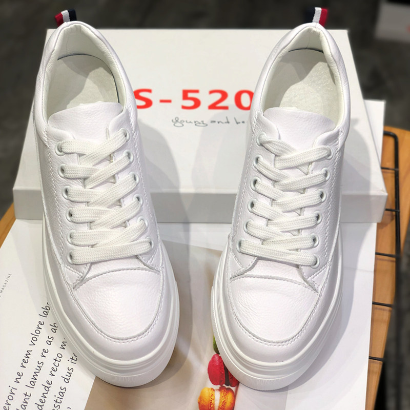 小白鞋女2026春季新款小个子7CM韩版百搭厚底内增高轻便休闲板鞋,淘宝优惠券,粉丝福利购,淘宝优惠卷