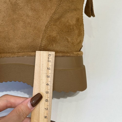 小个子厚底增高勃肯靴女2025秋冬新款小众复古大头英伦切尔西短靴 - 图2