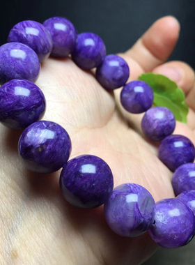 紫龙晶手链查罗石charoite王子石