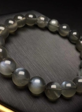 黑太阳手链黑月光冰种sunstone