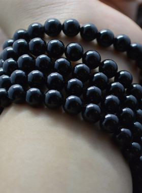 黑碧玺手链天然水晶电气石
