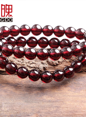 天然纯银民族风石手链