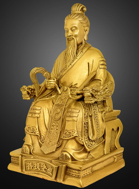 善缘堂黄铜菩提祖师神像摆件