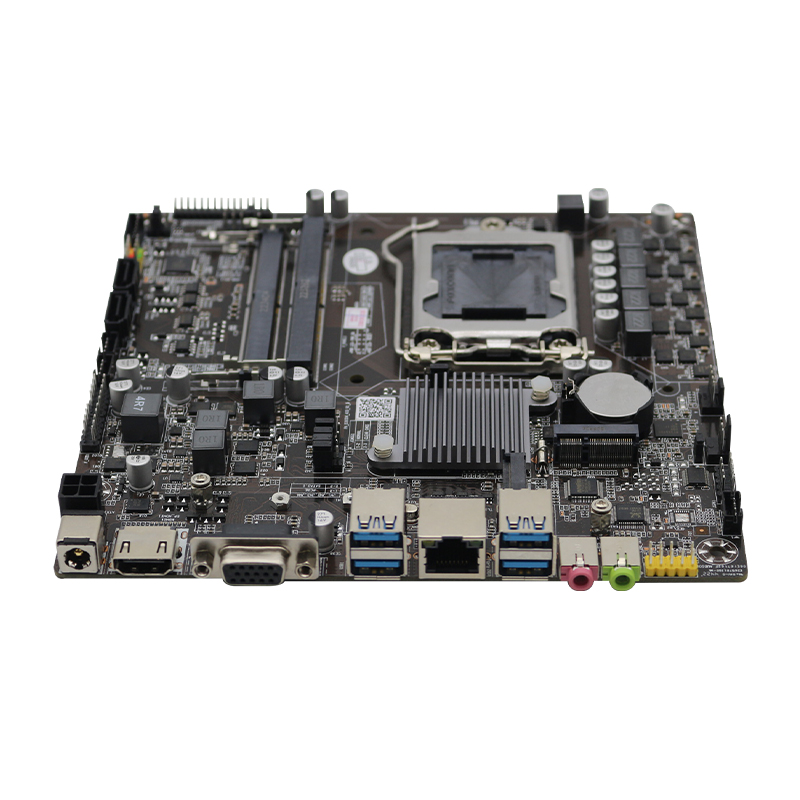 现货 B365i-D4 ITX迷你电脑小主板一体机12vDC供电b365支持6-9代 - 图1