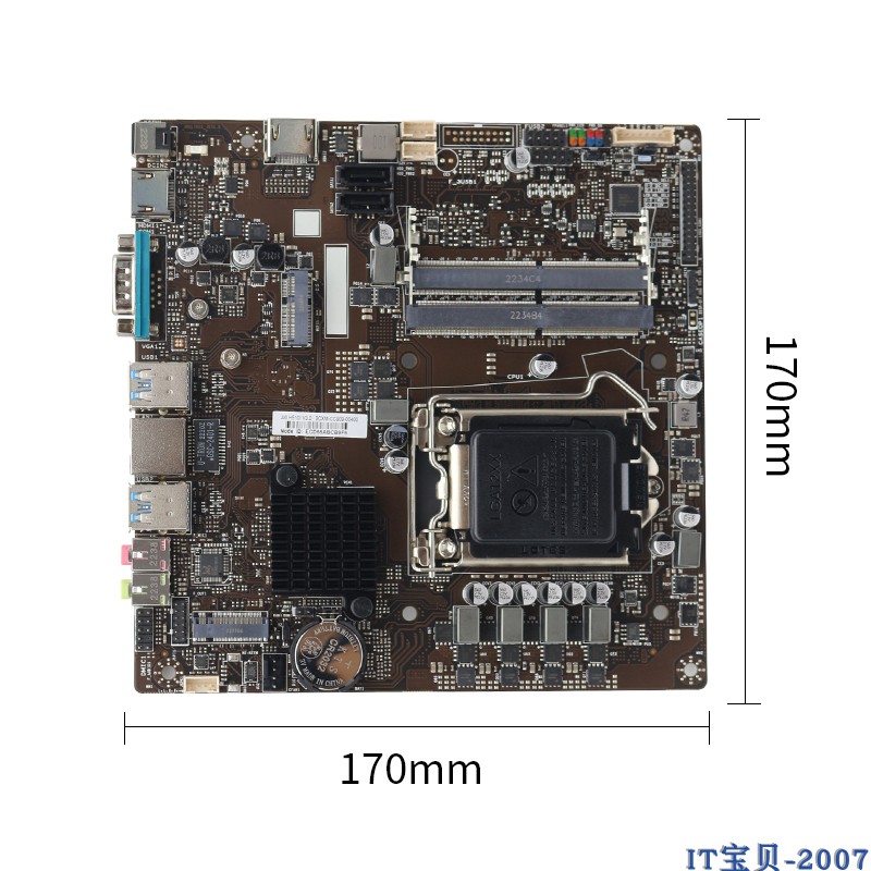 杰微JW-H510i一体机主板10代H510itx迷你主板17*17cm超薄LVDS主板 - 图3