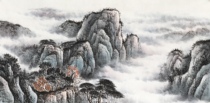 Four Feet 1 4 * 0 7 m Landscape Pure Hand Plotter Country Painting Calligraphy Painting of the Mei Calligraphy Painting