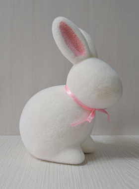 复活节兔子泡沫桌面装饰摆件
