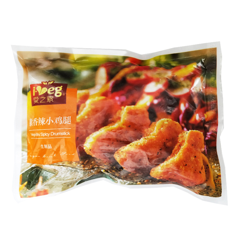 爱之素香辣小鸡腿240g/2500g松珍素食大包西餐厅咖啡厅用人造肉 - 图3