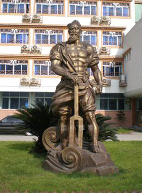 铜雕屈原人物 户外校园文化广场园林摆放铸铜 仿铜古代名人雕像