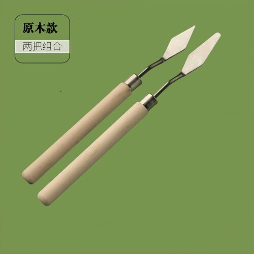 景泰蓝掐丝珐琅金丝沙画专用平头尖头不锈钢油画刮刀调色颜料铲 - 图2