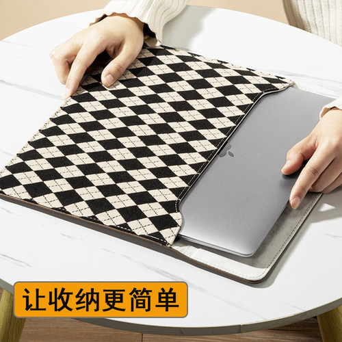 笔记本电脑内胆包适用想联小新air14寸plus16英寸pro15thinkbook15.6保护套戴尔灵越xps13华硕a豆收纳袋便携 - 图1