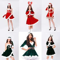 Christmas Costume Woman Little Cloak Elk Acting Out of the Green Woman Santa Costume Sexy Themed Christmas Dress