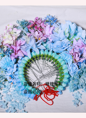 福建泉州浔埔女簪花围头饰发饰手工簪花定制儿童摄影写真头花服饰