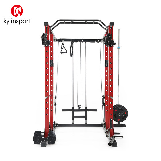 Full-frame gantry multi-functional commercial squat rack home barbell bench press rack fitness comprehensive training equipment