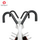 Barbell rack with removable Olympic bar to store fitness equipment