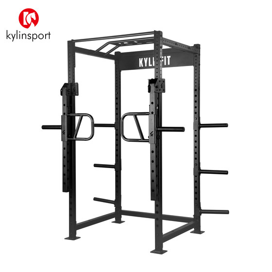 Commercial full-frame squat and bench press rack