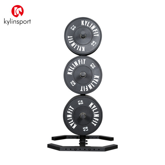 Three-layer barbell plate storage rack storage rack