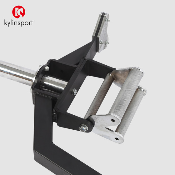 Open ring barbell squat deadlift Olympic bar six-sided flower Olympic bar hexagonal barbell ring barbell
