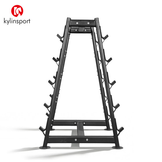 Fixed barbell storage bar rack for commercial fitness equipment