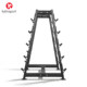 Fixed barbell storage bar rack for commercial fitness equipment