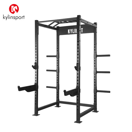 Commercial full-frame squat and bench press rack