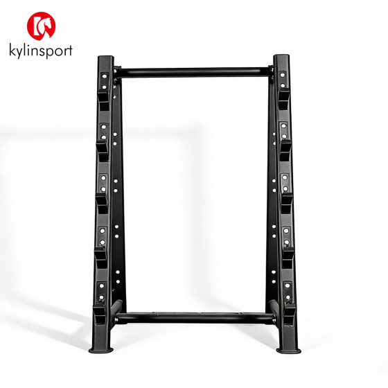 Fixed barbell storage bar rack for commercial fitness equipment