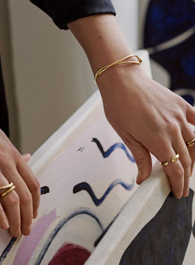 欧美INS网红新款钛钢戒指时尚小众设计百搭不锈钢开口戒指指环女