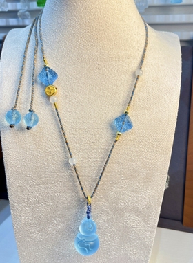 原创古法琉璃新款葫芦项链百搭