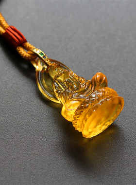 饰品古法琉璃结缘男女佛像达摩