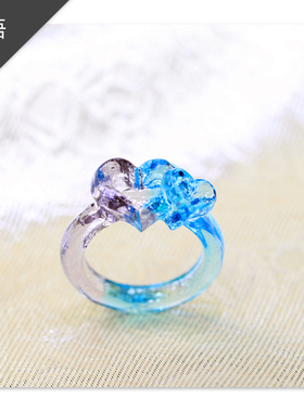 戒指满百包邮古法化做比翼双飞