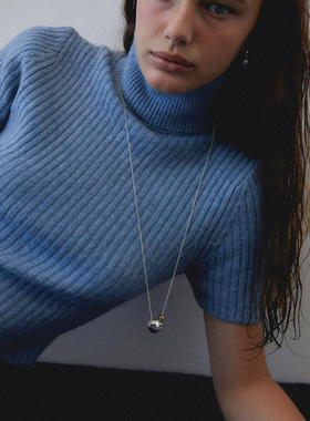 小众设计师褶皱不规则项链