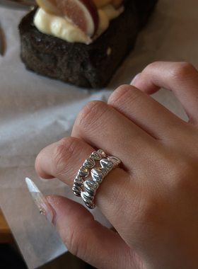 JILIFANG立体桃心戒指