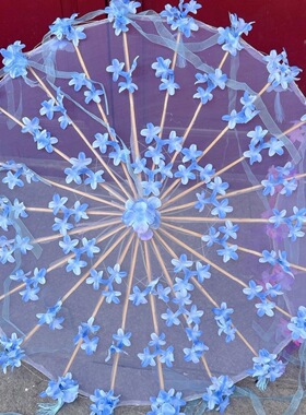 立体樱花工艺，汉服出街，摆拍