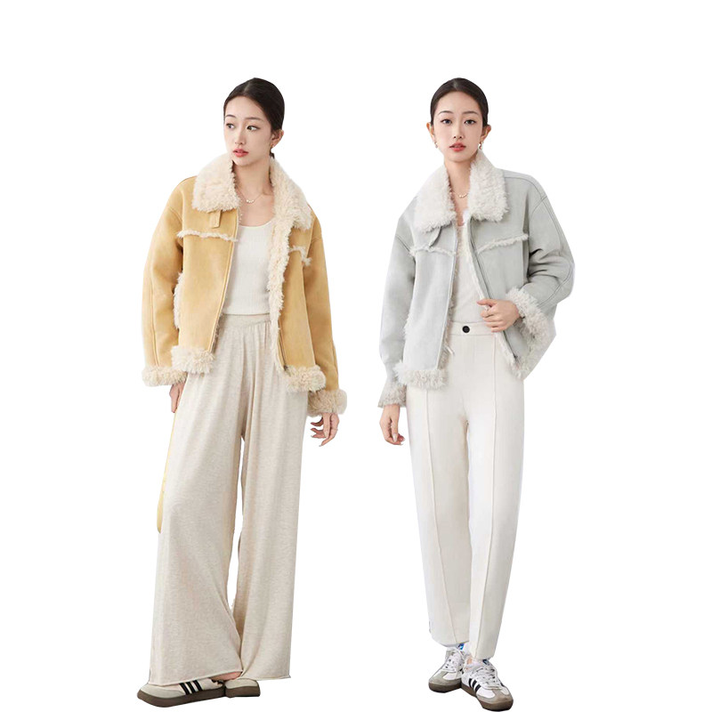 【所有女生衣橱直播间】二茵ERYIN加厚仿羊羔毛外套+仿麂皮绒外套