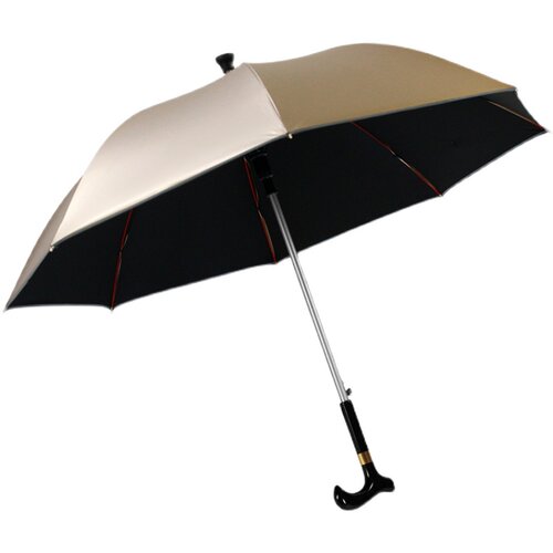 老人礼物拐杖登山金胶伞防晒防雨防风防滑结实多功能手杖安全顺丰 - 图3