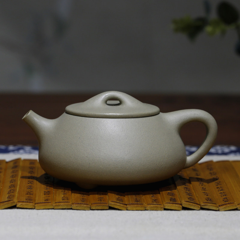 景舟石瓢掇球仿古如意家藏本山绿泥名家孔祥生纯全手工宜兴紫砂壶
