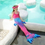 Детский купальник, комплект для плавания, крой «рыбий хвост»