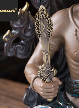 ATPEUN高档不动明王摆件家用佛像生肖属鸡守护神开业礼品摆件