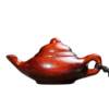 Hand-carved teapot made of rosewood
