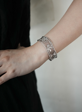 新中式栀子手镯轻奢小众气质百搭