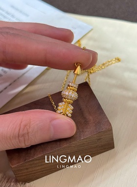 高级感金色箭头项链轻奢小众复古