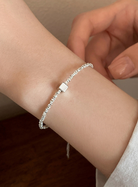 碎银几两小方块手链女高级感手串