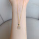 Rich Hetian Jade Pendant Necklace Women's Light Luxury Niche