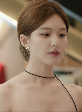 许我耀眼赵露思许妍同款黑绳项链