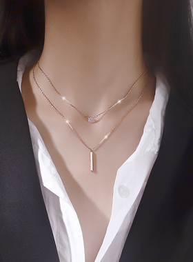 小众设计高级感ins冷淡风锁骨链